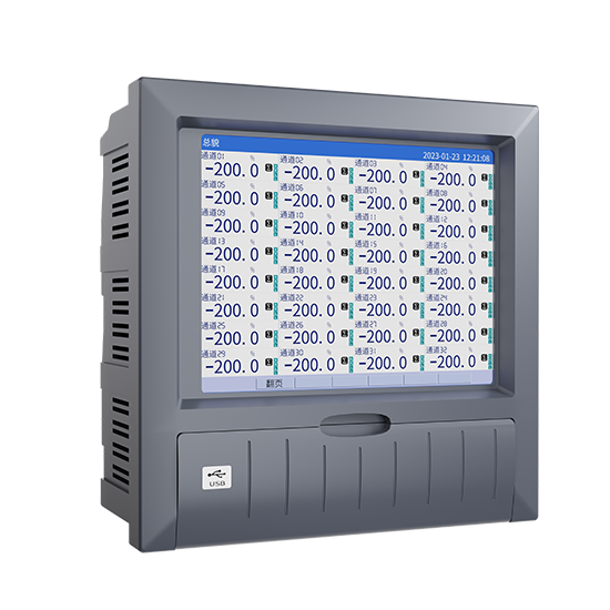 J9直营集团MIK-R8000D 1-40路 10.4英寸 彩屏 无纸记录仪 USB